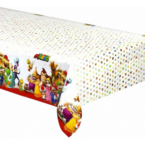 Amscan Tovaglia 120 x 180 cm Supermario Multicolore 