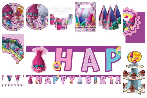 Tovaglioli Trolls 33x33 Cm - Confezione Da 20 Pezzi Multicolore Per Feste Bambini - Foto 8