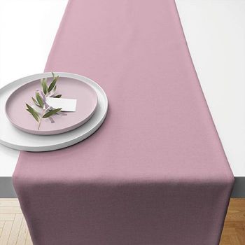 Runner da tavola uni burnished lilac 40 x 150 cm