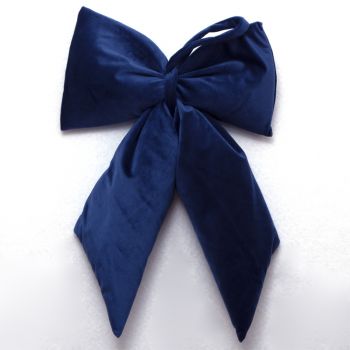 Fiocco velluto blu 13,5 x 17 cm 	