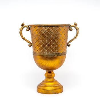 Vaso Vintage Rombi Oro D 30 X 48 Cm