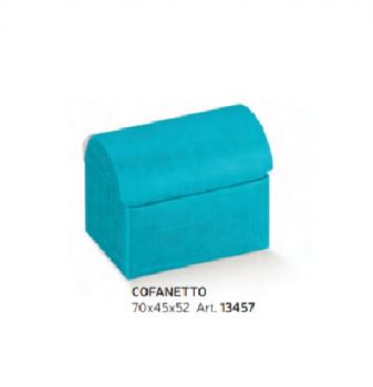 Scatola Cofanetto Seta Bluette 70 x 45 x 52 mm 