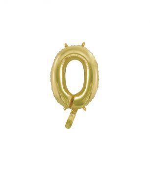 Pallone Mylar N 0 Champagne con valvola 14 Pollici 35 Cm
