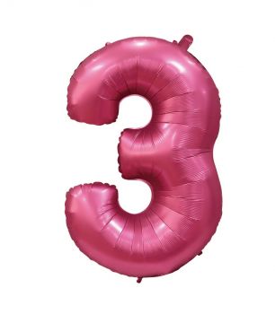 Pallone Mylar N 3 Velvet Pomegranat 40 Pollici 101 Cm