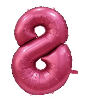 Pallone Mylar N 8 Velvet Pomegranat 40 Pollici 101 Cm