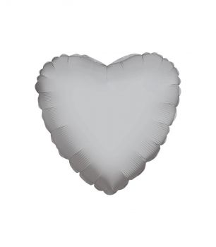 Pallone Mylar Cuore Argento 18 Pollici 46 Cm