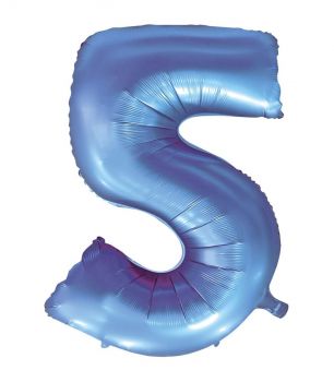 Pallone Mylar N 5 Velvet Periwinkle 40 Pollici 101 Cm
