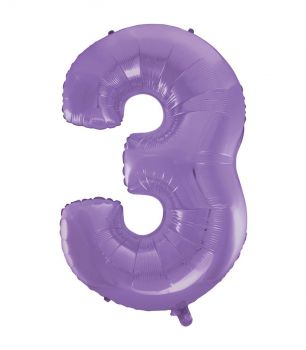 Pallone Mylar N 3 Velvet Lilac 40 Pollici 101 Cm