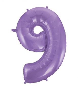 Pallone Mylar N 9 Velvet Lilac 40 Pollici 101 Cm