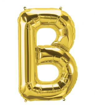 Pallone Mylar Lettera B Oro 40 Pollici 101 Cm