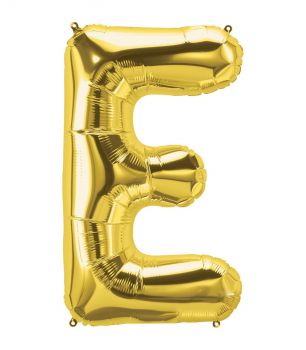 Pallone Mylar Lettera E Oro 40 Pollici 101 Cm