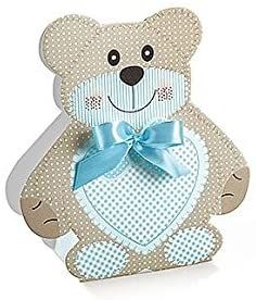 Portaconfetti Orsetto Teddy Bear Azzurro 