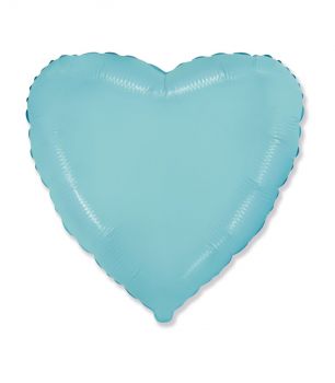 Pallone Mylar Cuore Azzurro 32 Pollici 81 Cm