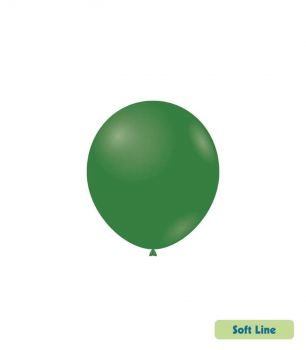 100 Palloncini Softline Verde Foresta 5 Pollici 13 Cm