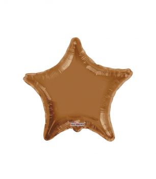 Pallone Mylar Stella Marrone Moka 22 Pollici 56 Cm