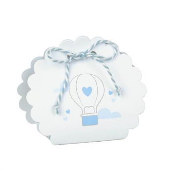 Borsa tonda 5.8 x 4 x 8.5 cm balloon azzurro