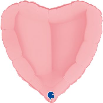 Pallone a forma di cuore 46 cm rosa