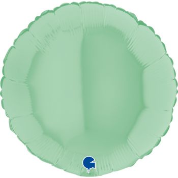 Pallone mylar tondo 46 cm verde chiaro matto