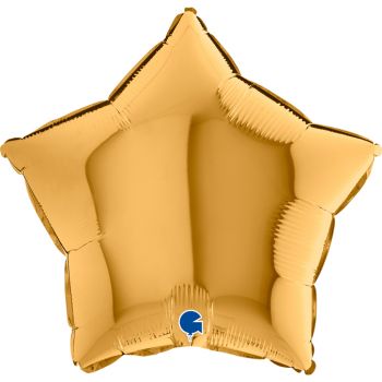 Pallone mylar stella 46 cm oro