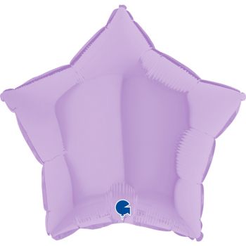 Pallone mylar stella 46 cm lilla matto