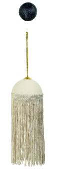 PALLINA FRANGE AVORIO 70 X 190 mm