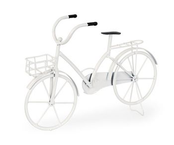 Bicicletta bianca 36 x 11 x 26 cm