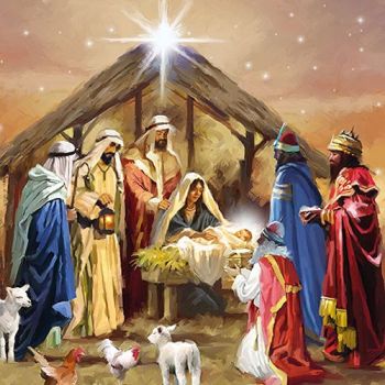 20 Tovaglioli Ambiente 33 x 33 Nativity Collage