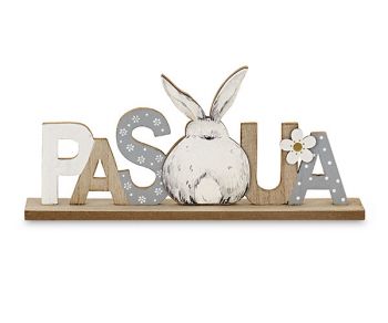 Scritta Buona Pasqua in legno 32 x 14.5 cm