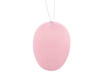 Uovo Satin Rosa da appendere 10 cm