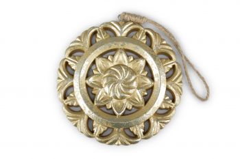 Appendino Ornamento Mandala Oro 12 Cm