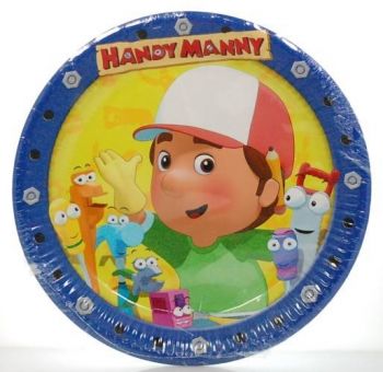 Piatto Grande Handy Manny 23 cm - 10 pz 