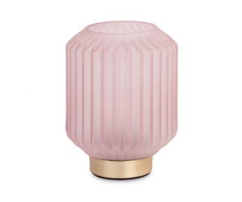 Lampada vetro rosa