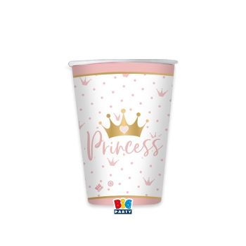 8 Bicchieri princess crown 200 cc