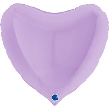 Pallone mylar cuore 91 cm lilla matto