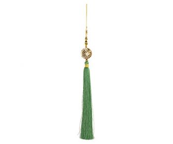 Nappa Verde Con Deco Oro Da Appendere 430 Mm
