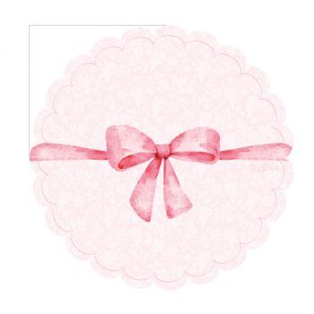 16 Tovaglioli Sagomati Doily Pink 33 X 33 Cm