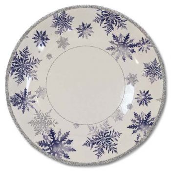 8 Piatti medi Snowflakes 24 cm