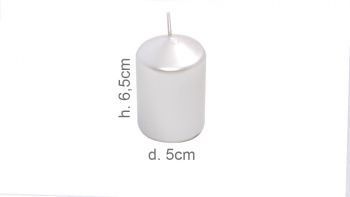 Candela Pillar Bianco Perla 5 X 6.5 Cm