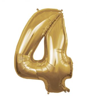 Pallone Mylar N 4 Oro 40 Pollici 101 Cm