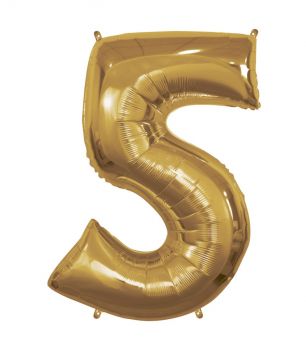 Pallone Mylar N 5 Oro 40 Pollici 101 Cm