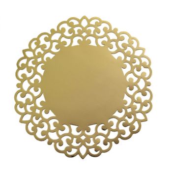 4 Sottopiatti Laser Cut Oro 33 Cm