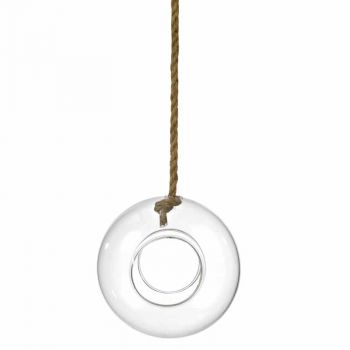 Sfera Da Appende Con Doppio Foro In Vetro 20 x 20 Cm