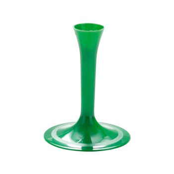 20 Basi in plastica verde per Flutes o Calici