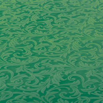 Tovaglia tessuto damascato floccato cm 140 x 240 verde