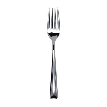 Forchette metallizzate silver 19 cm in plastica 50 pz 