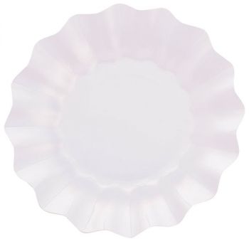 8 Piatti Bianco Perla 27 cm