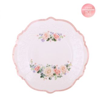 Piatto Piccolo Liberty Wedding ecologico 21 cm - 8 pz 