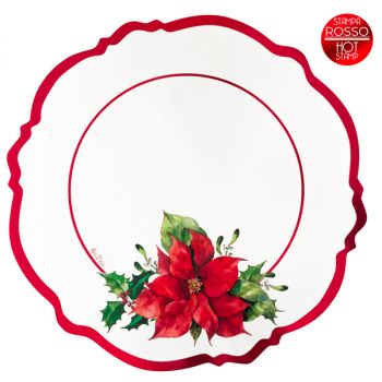 4 Sottopiatti di Natale Etoile de Noel 33 cm