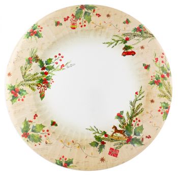 4 Sottopiatti di Natale Jingle Bells 33 cm