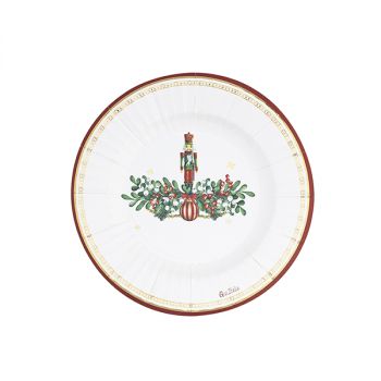 8 Piatti Round Shape Lo Schiaccianoci 21 Cm